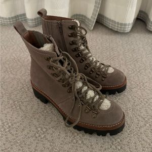 Marc Fisher Izzie Women’s Shoes Gray Suede